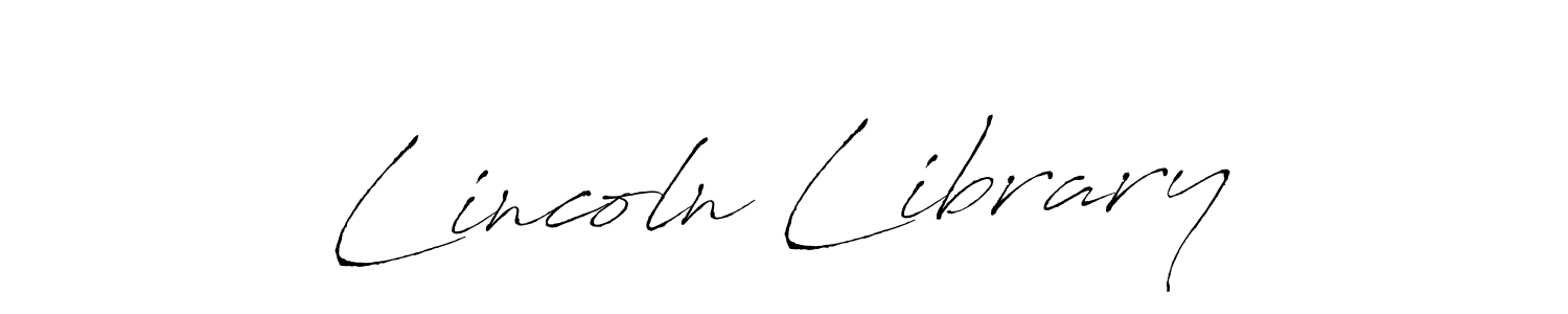 Lincoln Library stylish signature style. Best Handwritten Sign (Antro_Vectra) for my name. Handwritten Signature Collection Ideas for my name Lincoln Library. Lincoln Library signature style 6 images and pictures png