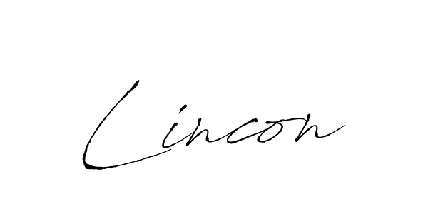 You should practise on your own different ways (Antro_Vectra) to write your name (Lincon) in signature. don't let someone else do it for you. Lincon signature style 6 images and pictures png