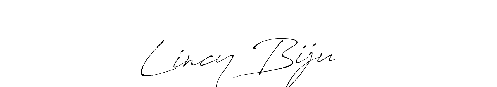 Lincy Biju ❤️ stylish signature style. Best Handwritten Sign (Antro_Vectra) for my name. Handwritten Signature Collection Ideas for my name Lincy Biju ❤️. Lincy Biju ❤️ signature style 6 images and pictures png