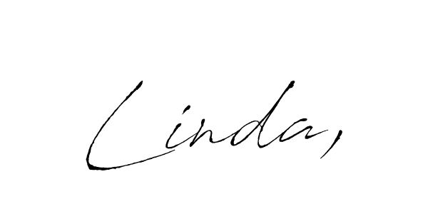 You should practise on your own different ways (Antro_Vectra) to write your name (Linda,) in signature. don't let someone else do it for you. Linda, signature style 6 images and pictures png