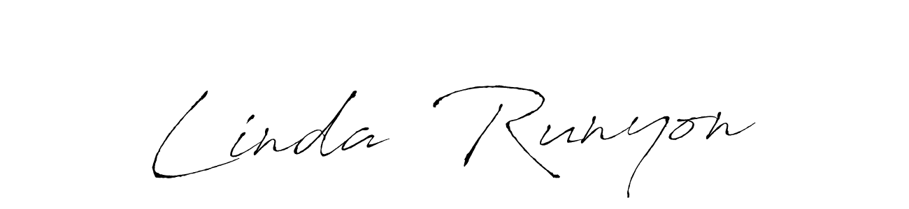 Also You can easily find your signature by using the search form. We will create Linda  Runyon name handwritten signature images for you free of cost using Antro_Vectra sign style. Linda  Runyon signature style 6 images and pictures png