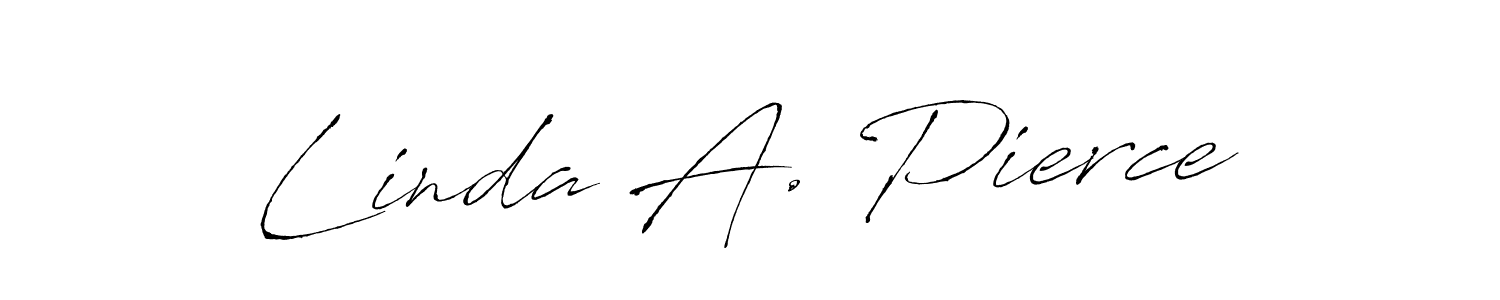 Use a signature maker to create a handwritten signature online. With this signature software, you can design (Antro_Vectra) your own signature for name Linda A. Pierce. Linda A. Pierce signature style 6 images and pictures png