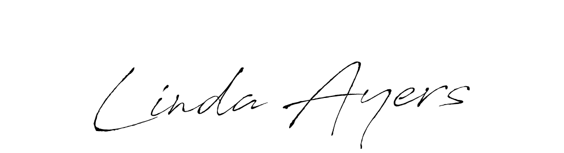 Linda Ayers stylish signature style. Best Handwritten Sign (Antro_Vectra) for my name. Handwritten Signature Collection Ideas for my name Linda Ayers. Linda Ayers signature style 6 images and pictures png