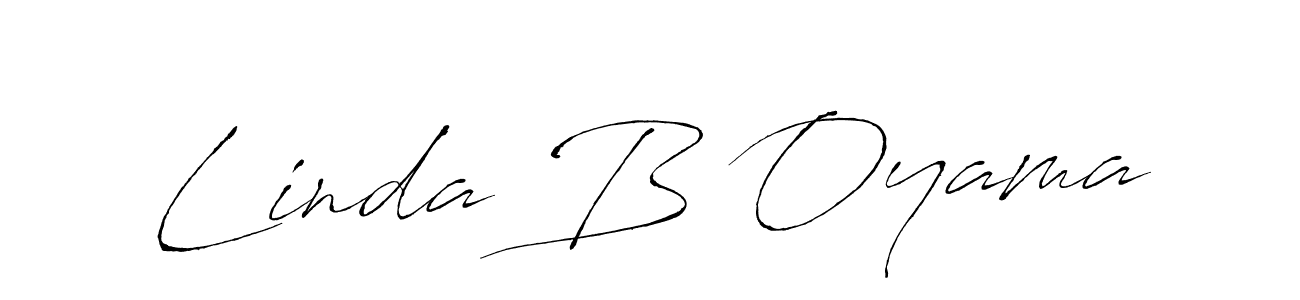 Design your own signature with our free online signature maker. With this signature software, you can create a handwritten (Antro_Vectra) signature for name Linda B Oyama. Linda B Oyama signature style 6 images and pictures png