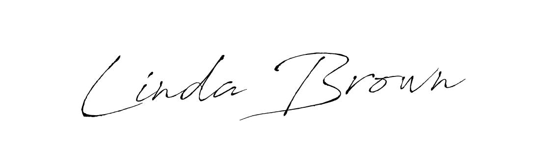 Design your own signature with our free online signature maker. With this signature software, you can create a handwritten (Antro_Vectra) signature for name Linda Brown. Linda Brown signature style 6 images and pictures png