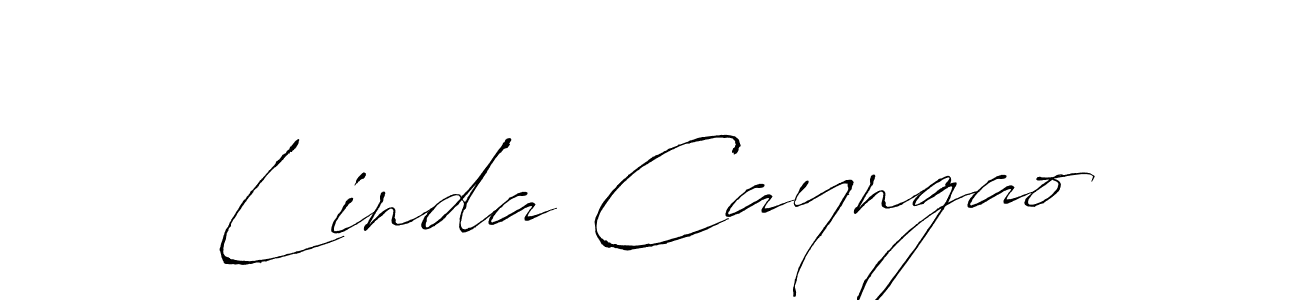 Make a beautiful signature design for name Linda Cayngao. With this signature (Antro_Vectra) style, you can create a handwritten signature for free. Linda Cayngao signature style 6 images and pictures png