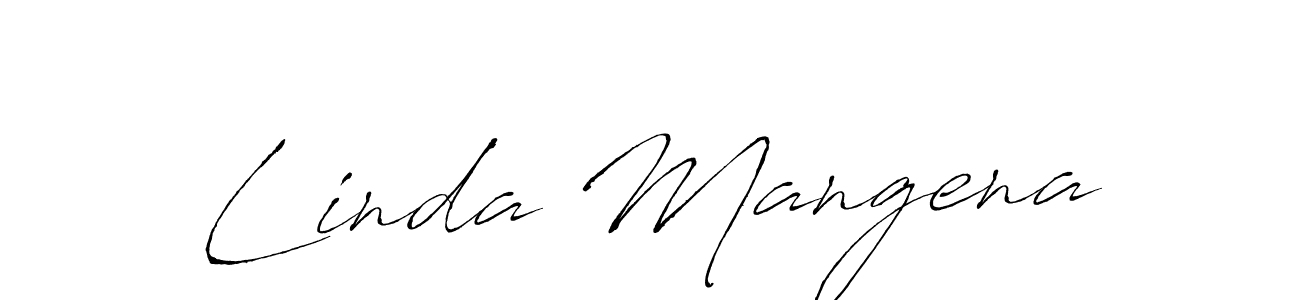 if you are searching for the best signature style for your name Linda Mangena. so please give up your signature search. here we have designed multiple signature styles  using Antro_Vectra. Linda Mangena signature style 6 images and pictures png