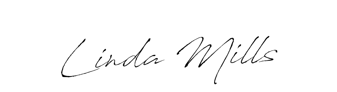 Use a signature maker to create a handwritten signature online. With this signature software, you can design (Antro_Vectra) your own signature for name Linda Mills. Linda Mills signature style 6 images and pictures png