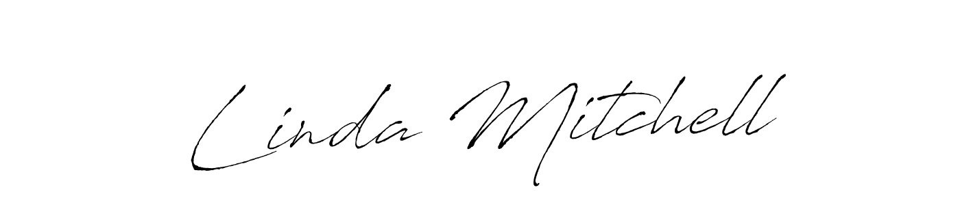 Linda Mitchell stylish signature style. Best Handwritten Sign (Antro_Vectra) for my name. Handwritten Signature Collection Ideas for my name Linda Mitchell. Linda Mitchell signature style 6 images and pictures png