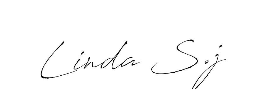 Create a beautiful signature design for name Linda S.j. With this signature (Antro_Vectra) fonts, you can make a handwritten signature for free. Linda S.j signature style 6 images and pictures png