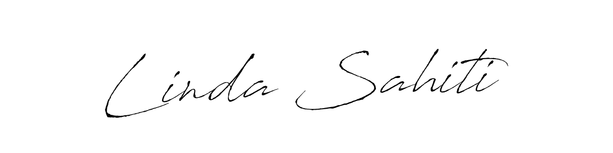 Antro_Vectra is a professional signature style that is perfect for those who want to add a touch of class to their signature. It is also a great choice for those who want to make their signature more unique. Get Linda Sahiti name to fancy signature for free. Linda Sahiti signature style 6 images and pictures png