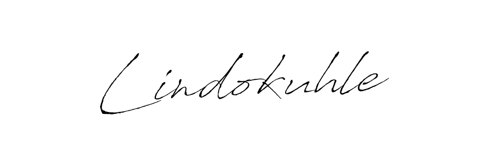 Make a beautiful signature design for name Lindokuhle. With this signature (Antro_Vectra) style, you can create a handwritten signature for free. Lindokuhle signature style 6 images and pictures png