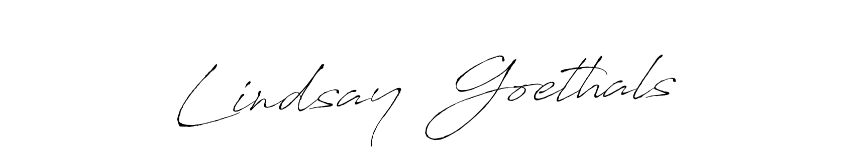 Lindsay  Goethals stylish signature style. Best Handwritten Sign (Antro_Vectra) for my name. Handwritten Signature Collection Ideas for my name Lindsay  Goethals. Lindsay  Goethals signature style 6 images and pictures png
