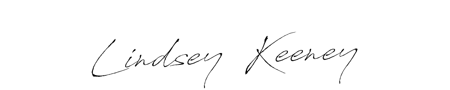 How to make Lindsey  Keeney name signature. Use Antro_Vectra style for creating short signs online. This is the latest handwritten sign. Lindsey  Keeney signature style 6 images and pictures png