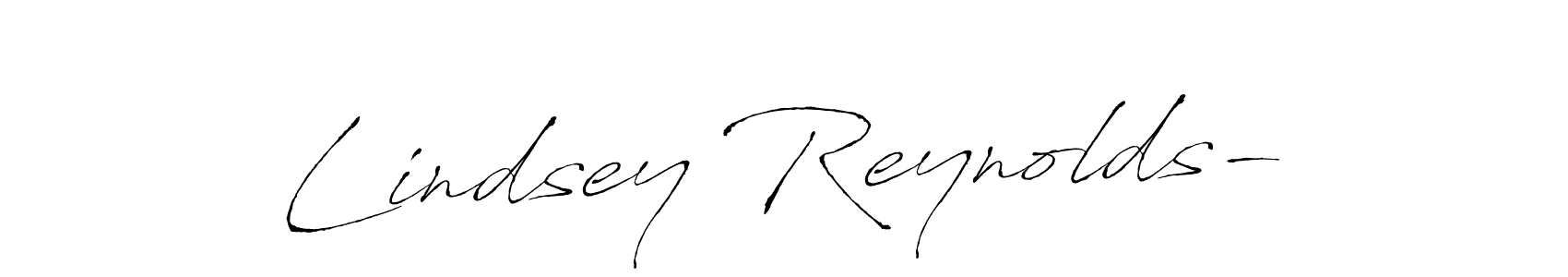 Use a signature maker to create a handwritten signature online. With this signature software, you can design (Antro_Vectra) your own signature for name Lindsey Reynolds-. Lindsey Reynolds- signature style 6 images and pictures png