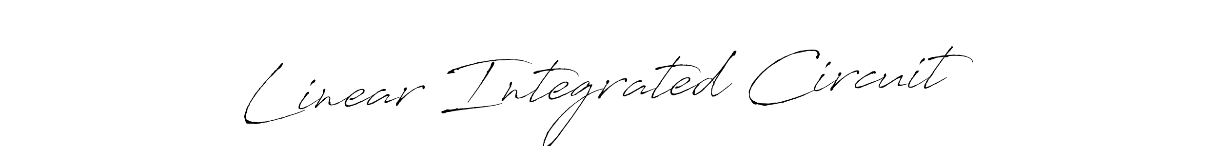 Similarly Antro_Vectra is the best handwritten signature design. Signature creator online .You can use it as an online autograph creator for name Linear Integrated Circuit. Linear Integrated Circuit signature style 6 images and pictures png