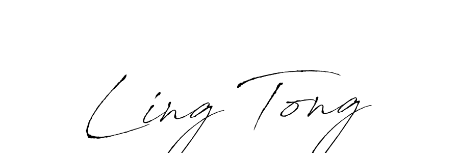 How to make Ling Tong signature? Antro_Vectra is a professional autograph style. Create handwritten signature for Ling Tong name. Ling Tong signature style 6 images and pictures png