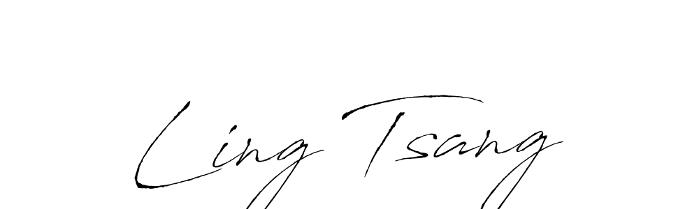 How to make Ling Tsang name signature. Use Antro_Vectra style for creating short signs online. This is the latest handwritten sign. Ling Tsang signature style 6 images and pictures png