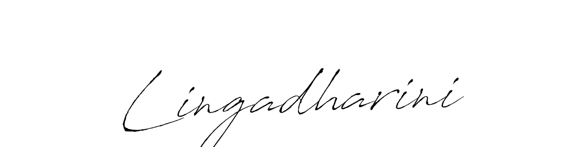 How to make Lingadharini signature? Antro_Vectra is a professional autograph style. Create handwritten signature for Lingadharini name. Lingadharini signature style 6 images and pictures png