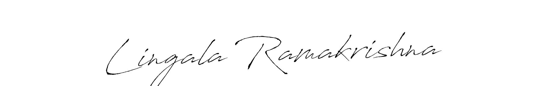 How to make Lingala Ramakrishna name signature. Use Antro_Vectra style for creating short signs online. This is the latest handwritten sign. Lingala Ramakrishna signature style 6 images and pictures png