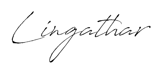 Give your name Lingathar an exquisite flair with the Antro_Vectra script font. Ideal for contracts, resumes, and formal letterheads. Lingathar signature style 6 images and pictures png