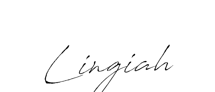 How to make Lingiah signature? Antro_Vectra is a professional autograph style. Create handwritten signature for Lingiah name. Lingiah signature style 6 images and pictures png