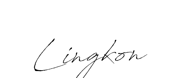 How to make Lingkon name signature. Use Antro_Vectra style for creating short signs online. This is the latest handwritten sign. Lingkon signature style 6 images and pictures png