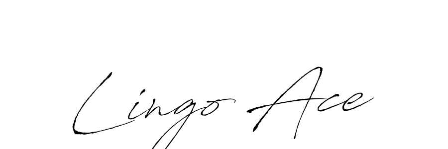 You should practise on your own different ways (Antro_Vectra) to write your name (Lingo Ace) in signature. don't let someone else do it for you. Lingo Ace signature style 6 images and pictures png