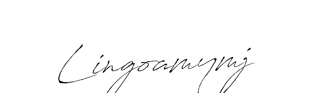 Create a beautiful signature design for name Lingoamymj. With this signature (Antro_Vectra) fonts, you can make a handwritten signature for free. Lingoamymj signature style 6 images and pictures png