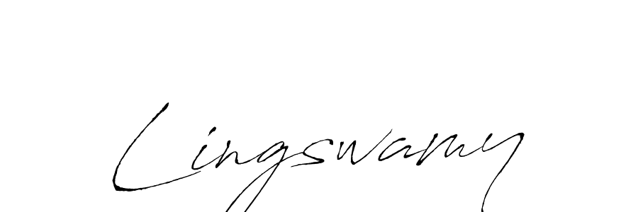 Lingswamy stylish signature style. Best Handwritten Sign (Antro_Vectra) for my name. Handwritten Signature Collection Ideas for my name Lingswamy. Lingswamy signature style 6 images and pictures png