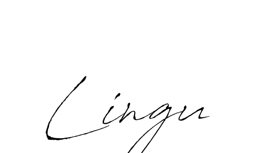 How to make Lingu signature? Antro_Vectra is a professional autograph style. Create handwritten signature for Lingu name. Lingu signature style 6 images and pictures png