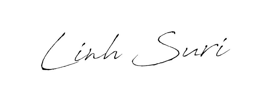 Linh Suri stylish signature style. Best Handwritten Sign (Antro_Vectra) for my name. Handwritten Signature Collection Ideas for my name Linh Suri. Linh Suri signature style 6 images and pictures png