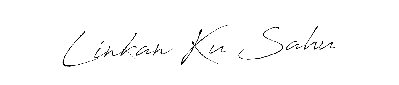 Antro_Vectra is a professional signature style that is perfect for those who want to add a touch of class to their signature. It is also a great choice for those who want to make their signature more unique. Get Linkan Ku Sahu name to fancy signature for free. Linkan Ku Sahu signature style 6 images and pictures png