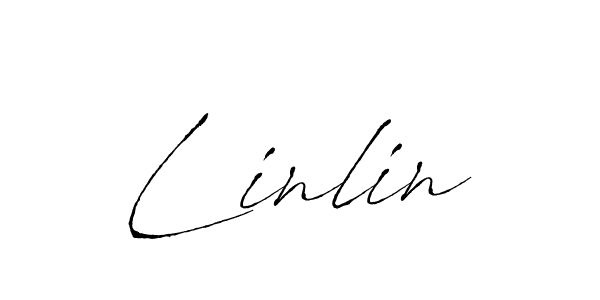 Linlin stylish signature style. Best Handwritten Sign (Antro_Vectra) for my name. Handwritten Signature Collection Ideas for my name Linlin. Linlin signature style 6 images and pictures png