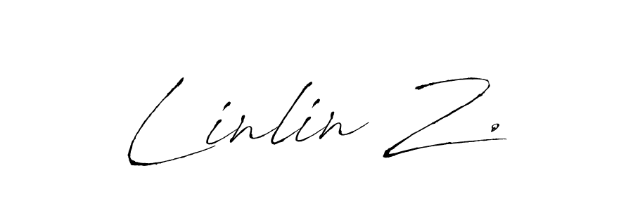 The best way (Antro_Vectra) to make a short signature is to pick only two or three words in your name. The name Linlin Z. include a total of six letters. For converting this name. Linlin Z. signature style 6 images and pictures png