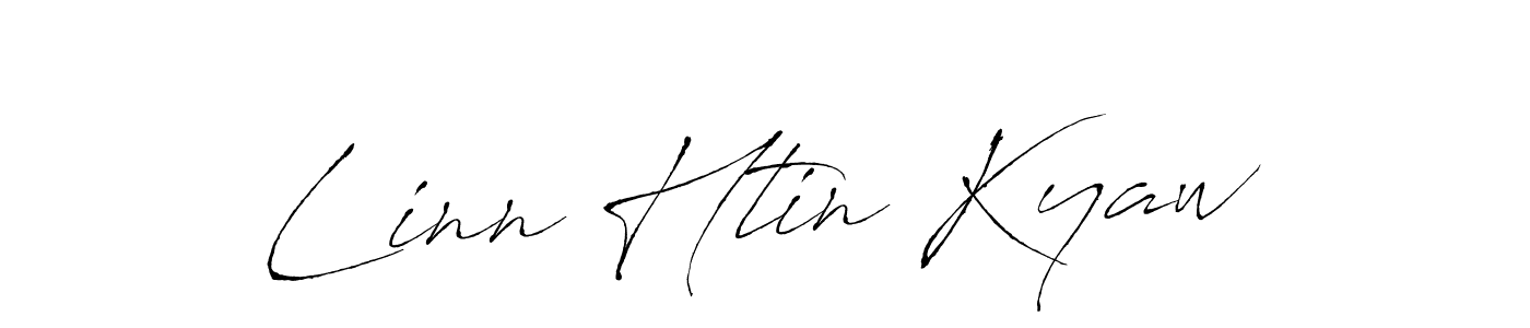 The best way (Antro_Vectra) to make a short signature is to pick only two or three words in your name. The name Linn Htin Kyaw include a total of six letters. For converting this name. Linn Htin Kyaw signature style 6 images and pictures png