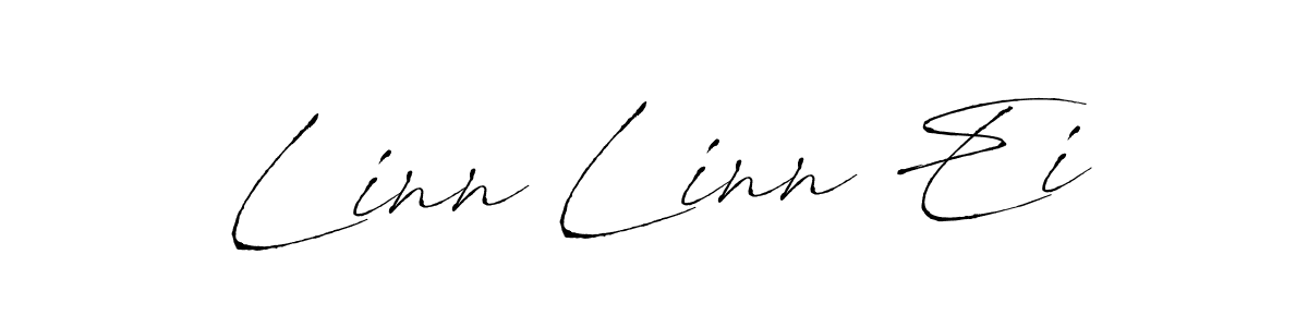 Create a beautiful signature design for name Linn Linn Ei. With this signature (Antro_Vectra) fonts, you can make a handwritten signature for free. Linn Linn Ei signature style 6 images and pictures png