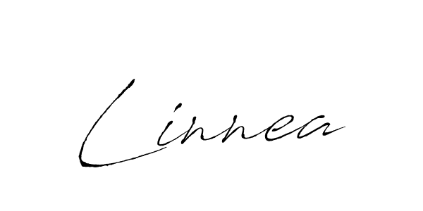 Linnea stylish signature style. Best Handwritten Sign (Antro_Vectra) for my name. Handwritten Signature Collection Ideas for my name Linnea. Linnea signature style 6 images and pictures png