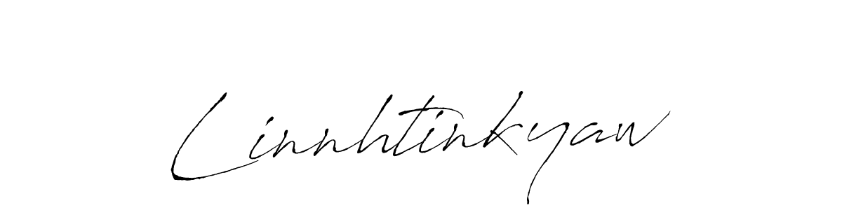 Use a signature maker to create a handwritten signature online. With this signature software, you can design (Antro_Vectra) your own signature for name Linnhtinkyaw. Linnhtinkyaw signature style 6 images and pictures png
