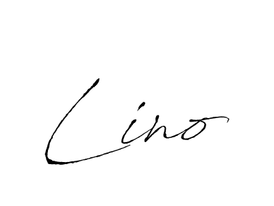 Design your own signature with our free online signature maker. With this signature software, you can create a handwritten (Antro_Vectra) signature for name Lino. Lino signature style 6 images and pictures png