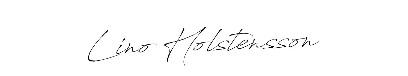 Design your own signature with our free online signature maker. With this signature software, you can create a handwritten (Antro_Vectra) signature for name Lino Holstensson. Lino Holstensson signature style 6 images and pictures png