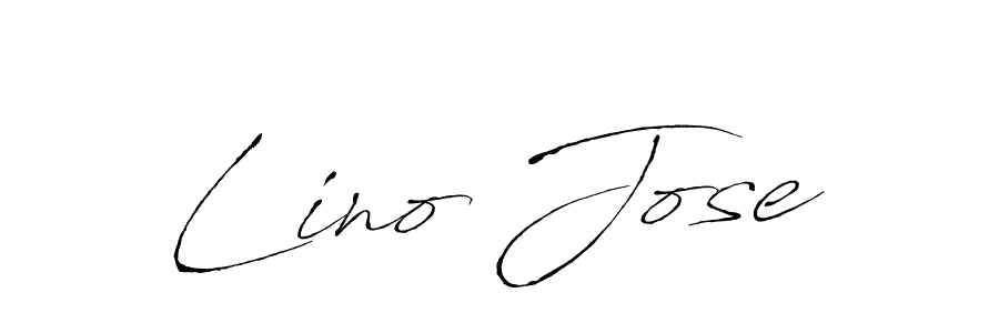 How to make Lino Jose name signature. Use Antro_Vectra style for creating short signs online. This is the latest handwritten sign. Lino Jose signature style 6 images and pictures png