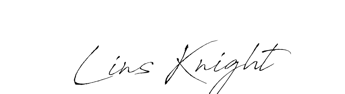 Make a beautiful signature design for name Lins Knight. With this signature (Antro_Vectra) style, you can create a handwritten signature for free. Lins Knight signature style 6 images and pictures png