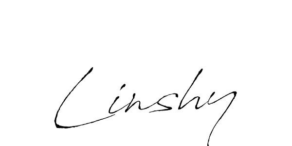 How to make Linshy signature? Antro_Vectra is a professional autograph style. Create handwritten signature for Linshy name. Linshy signature style 6 images and pictures png