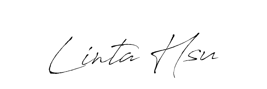 Design your own signature with our free online signature maker. With this signature software, you can create a handwritten (Antro_Vectra) signature for name Linta Hsu. Linta Hsu signature style 6 images and pictures png