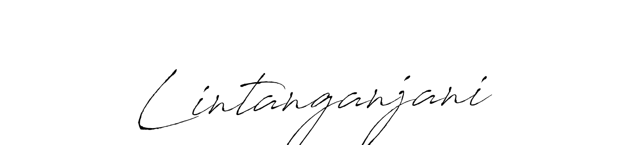 if you are searching for the best signature style for your name Lintanganjani. so please give up your signature search. here we have designed multiple signature styles  using Antro_Vectra. Lintanganjani signature style 6 images and pictures png