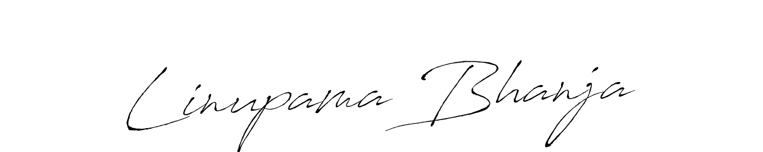 Antro_Vectra is a professional signature style that is perfect for those who want to add a touch of class to their signature. It is also a great choice for those who want to make their signature more unique. Get Linupama Bhanja name to fancy signature for free. Linupama Bhanja signature style 6 images and pictures png