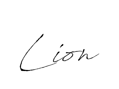 Create a beautiful signature design for name Lion. With this signature (Antro_Vectra) fonts, you can make a handwritten signature for free. Lion signature style 6 images and pictures png