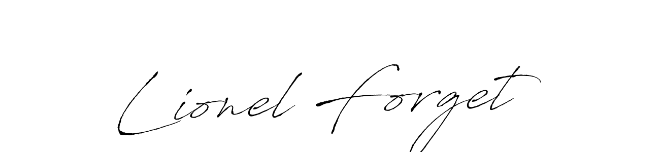 Make a beautiful signature design for name Lionel Forget. With this signature (Antro_Vectra) style, you can create a handwritten signature for free. Lionel Forget signature style 6 images and pictures png