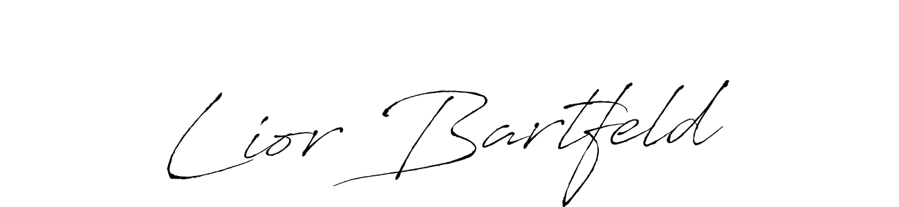 Antro_Vectra is a professional signature style that is perfect for those who want to add a touch of class to their signature. It is also a great choice for those who want to make their signature more unique. Get Lior Bartfeld name to fancy signature for free. Lior Bartfeld signature style 6 images and pictures png